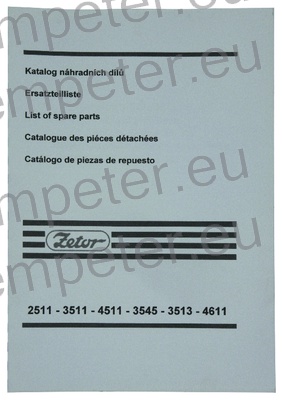 KATALOG TRAKTORJA ZETOR 2511 - 3511 - 3545 - 3513 - 4511 - 4611