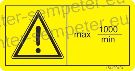 NALEPKA 1000min - 1(brez smeri vrt.) 50x96 SIP