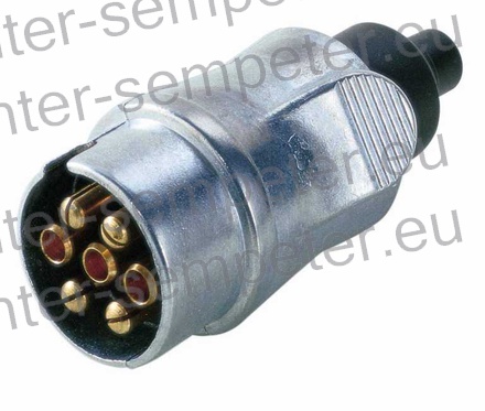 VTIKAČ 7 POLNI KOVINSKI ALU - KONTAKTI NA VIJAKE 12V AJ.BA