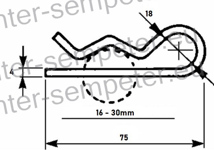 ZATIK R fi=4mm L=75mm