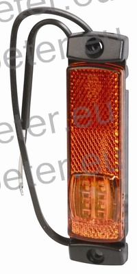 SVETILKA BOČNA MARKIRNA RUMENA 12/24V (zunanja pritrditev z kablom dolžine l=1.5m) LED