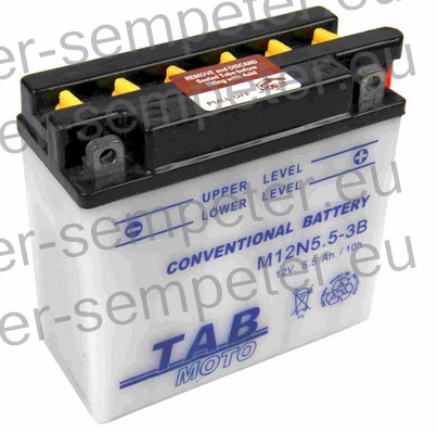 AKUMULATOR TOPLA 12V 5.5Ah D+ WB TAB MOTO