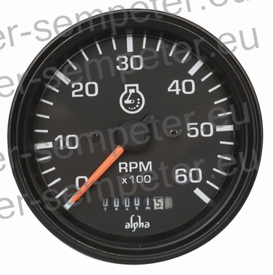 OBRATOMER ELEKTRIČNI 0 - 6000 vrtl/min s števcem delovnih ur 12V/24V Fivgradnje=84mm