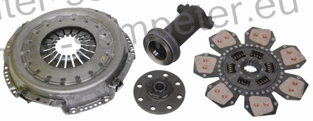 KOŠ (z ležajem) SKLOPKE fi=310 kpl LUK CNH NEW HOLLAND T5030, T5040, T5050, T5060, TL70A, TL80A, TL90A, TL100A CASE JXU75, JXU85, JXU95, JXU105, JX1070U, JX1080U, JX1090U, JX1100U