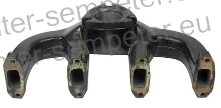 KOLEKTOR IZPUHA INDUSTRIJSKI NASTAVEK NA TRI VIJAKE MED DRUGIM IN TRETJIM CILINDROM (4cil) TD - TORPEDO DEUTZ FAHR FARMLINER 3370