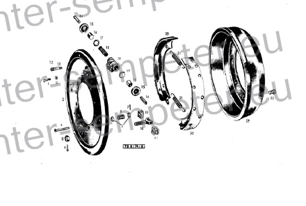 CILINDER ZAVORNI KOLESNI SPREDNJI kpl STEYR 870a - 1200a