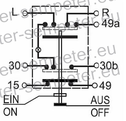 STIKALO TIPKA OPOZORILNE LUČI fi=30mm