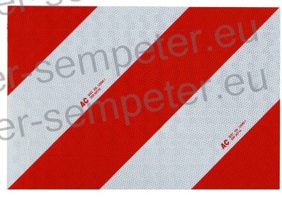 TABLA OPOZORILNA LEVA 423x282mm tabla za označevanje širših vozil SIST EN 12899 - 1; DIN30710