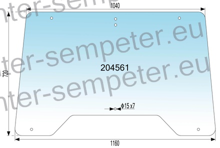 STEKLO KABINE SPREDAJ zgoraj (brez gretja) UTB ORAŠJE NNT