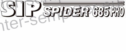 NALEPKA 85x600 "SIP SPIDER 685 PRO"