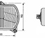 ŽAROMET SPREDNJI PRAVOKOTEN 102x155