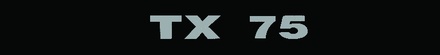 NALEPKA "TX 75" TD