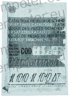 KATALOG TRAKTOR UTB U1010 - U1010DT (cod100305 - 102219)