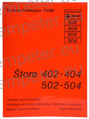 KATALOG TRAKTORJA ŠTORE 402 - 404 - 502 - 504