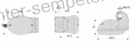 SVETILKA POZICIJA - SMEROKAZ (kpl z nosilcem) LEVA NEW HOLLAND COBO