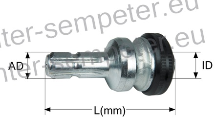 PODALJŠEK KARDANA L=180mm za večje obremenitve (HEAVY DUTY) 1" 3/8 z=6 SPT