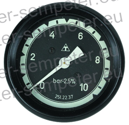 MANOMETER ZRAKA 0 - 10bar TD - TORPEDO TD45 - TD55 - TD68 - TD90 - TX75 - TD80 - RX100 - RX120