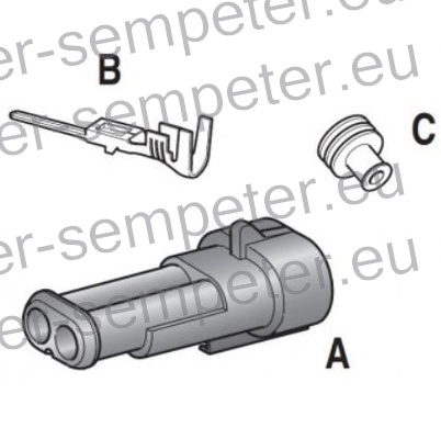 KONEKTOR VODOTESNI Ž (ženski) 2 - polni S - SEAL 150