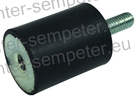 BLAŽILEC GUMI 50x40mm M10x28 1x NOTRANJI NAVOJ