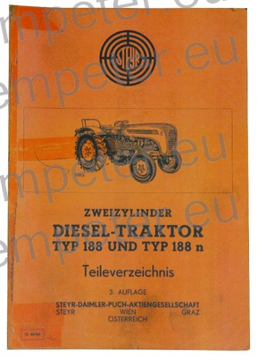 KATALOG DIESEL TRAKTOR STEYR TYP 188 - 188n