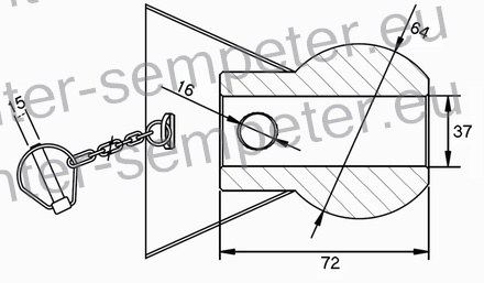 KROGLA PRIKLOPA Z LOVILCEM Cat.3 - 3 37/64 GR