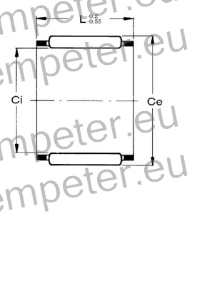 LEŽAJ IGLIČASTI ZOBNIKA VMESNEGA ČRPALKE HIDRAVLIKE POMOŽNE IMT577 BQ
