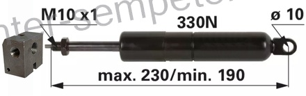 AMORTIZER ARMATURNE PLOŠČE VOLANA V KABINI JD - JOHN DEERE 6400