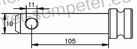 SORNIK ROČICE TOPLING fi=19 L=105mm Lcelotni=140mm IMT 533 - 539