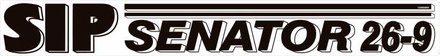 NALEPKA 115x900 "SIP SENATOR 26 - 9" (črna)