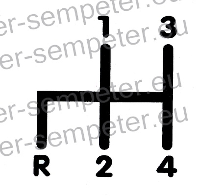 NALEPKA SHEMA "1 3 R 2 4" TD