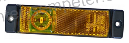 SVETILKA BOČNA MARKIRNA OGLATA HELLA