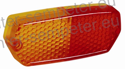 STEKLO SVETILKE STOP levo FIAT 450 - 480 - 500 - 540 - 640 - 650 - 750 - 850 - 1000 - 1300