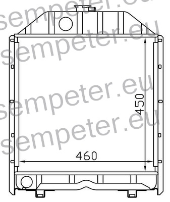 HLADILNIK VODE FIAT 450 - 480 - 55.46
