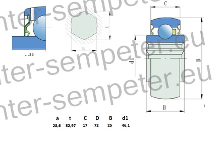 LEŽAJ FKL KROGLIČNI 207KRRB12