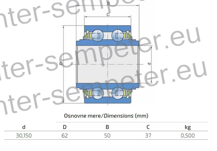 LEŽAJ FKL KROGLIČNI 5206KPP3