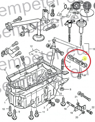 DEL KARTERJA MOTORJA PERKINS 1103 - 1104