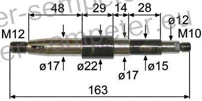 OSOVINA VODNE ČRPALKE STEYR 188 (jubilejna serija)