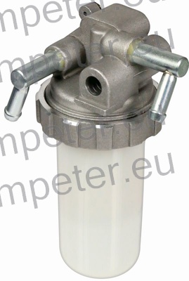 FILTER GORIVA (kit) nosilec + kozarček + filter + pipica KUBOTA