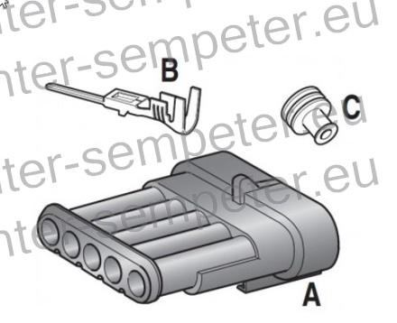 KONEKTOR VODOTESNI M (moški) 5 - polni S - SEAL 150