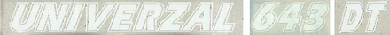 NALEPKA "UNIVERZAL 643 DT" UTB