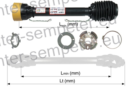 ZAŠČITE KARDANA S HARMONIKO kpl SPT