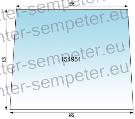 STEKLO KABINE SPREDAJ zgoraj ZETOR kabina: BK4718