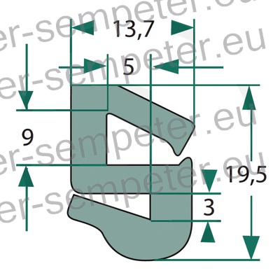 PROFIL GUMI KABINE STANDARD
