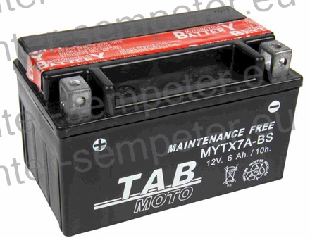 AKUMULATOR TOPLA 12V 6Ah/90A L+ BB TAB MOTO