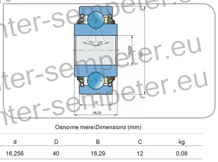 LEŽAJ KROGLIČNI Q 203PP AH02