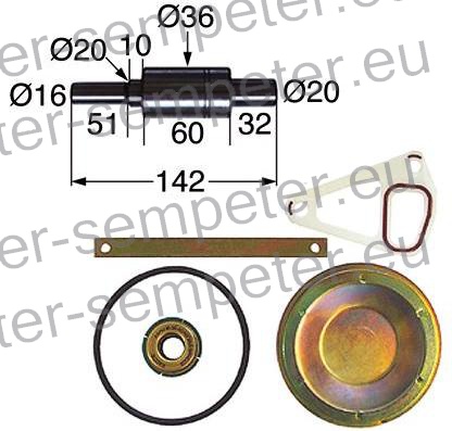 DELI ZA POPRAVILO ČRPALKE VODE grt 8090 SK2 STEYR