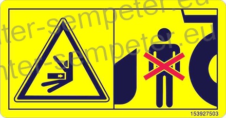 NALEPKA VARNOSTNA NE NAHAJAJ SE V NEVARNEM PODROČJU