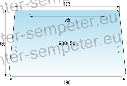 STEKLO KABINE ZADAJ zgoraj UTB 530 NT kabina: ORAŠJE (novi tip)