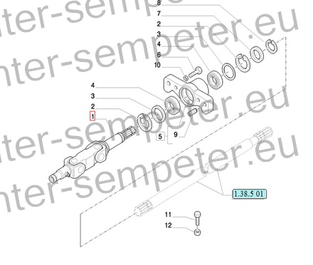 DEL KARDANA SPREDNJEGA POGONA FIAT