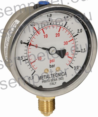 MANOMETER - 1÷3bar (1/4˝x63) CREINA SIP